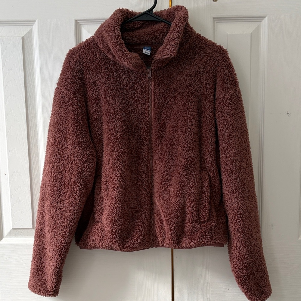 Old Navy Cozy Mauve Fleece Jacket